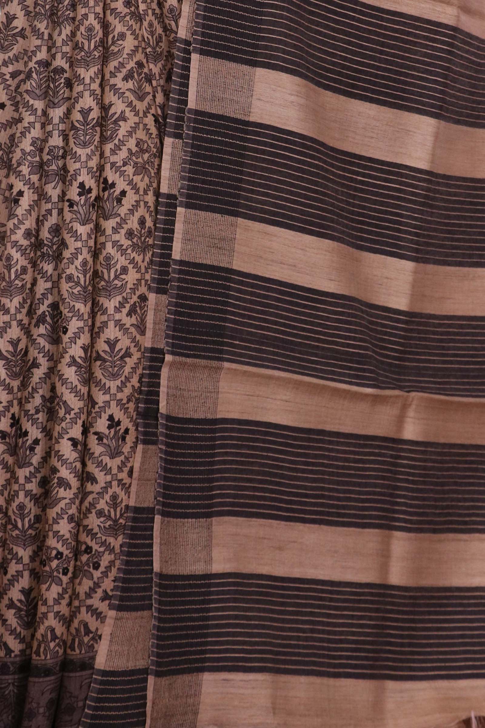 Handloom Pure Tussar Silk Saree AK206845